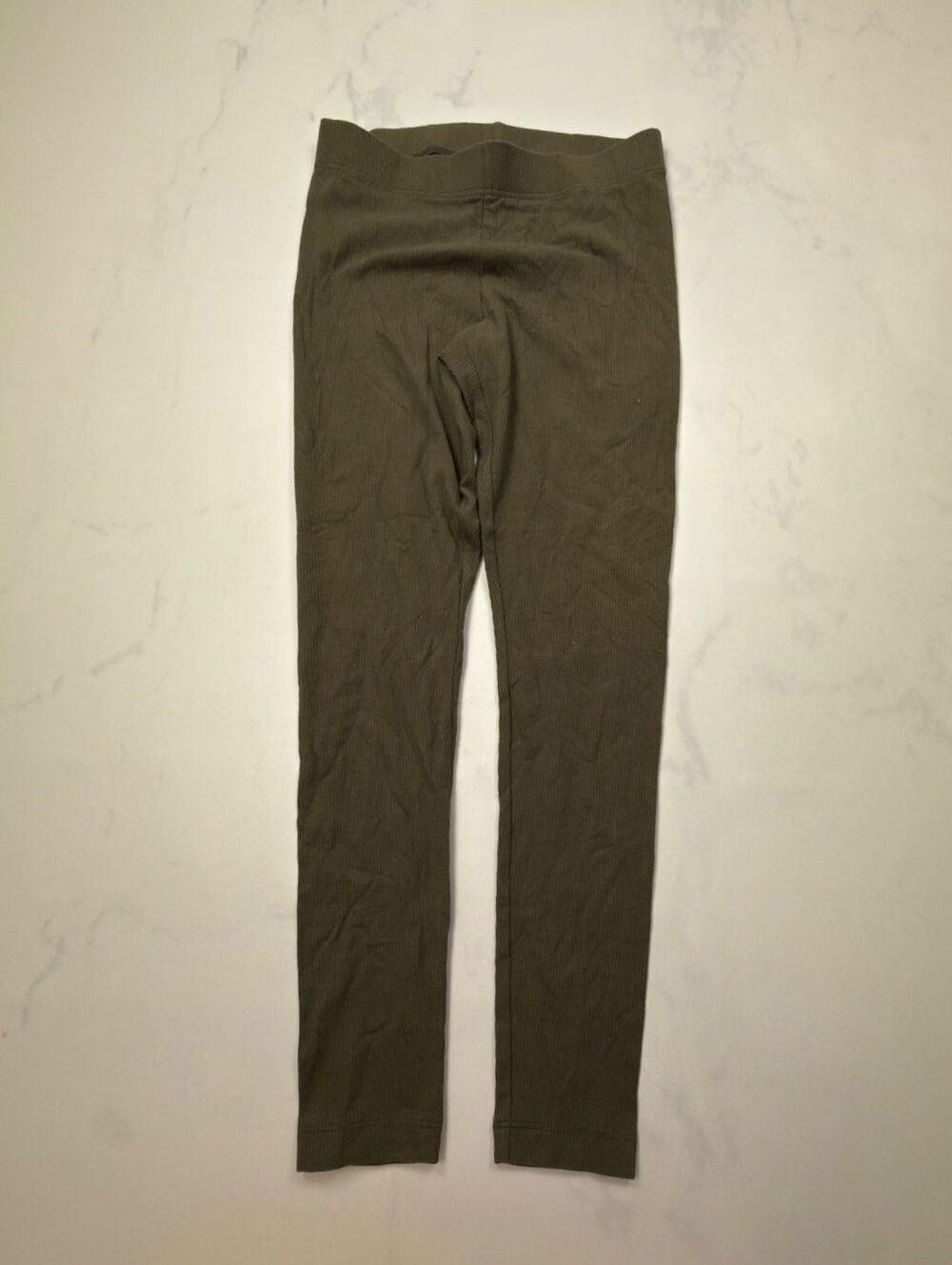 Old Navy Leggings Olive 2010s Minimalist Slim Fit - Womens M